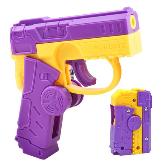3D Gravity Mini Fidget Pistol Toy,Fingertip Top for Entertainment Rotation,Sensory Toy with Pistol Simulated Mechanical Sound,Relieves Adult Stress,Suitable for Relieving ADHD Anxiety,Best Gift for Adults and Children