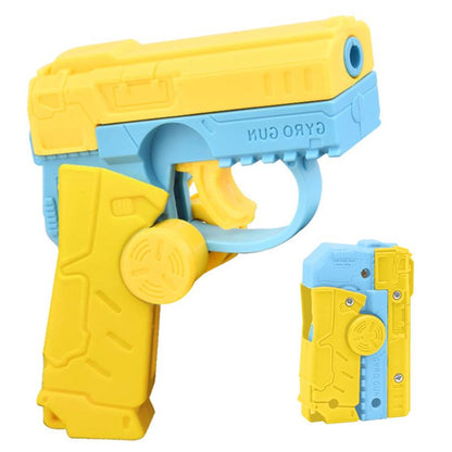 3D Gravity Mini Fidget Pistol Toy,Fingertip Top for Entertainment Rotation,Sensory Toy with Pistol Simulated Mechanical Sound,Relieves Adult Stress,Suitable for Relieving ADHD Anxiety,Best Gift for Adults and Children